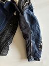 Alpinestars Blue & Black Genuine Leather Moto Racing Jacket Padded (M)