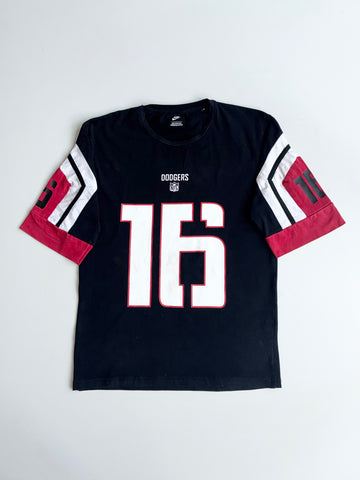Nike Dodgers #16 Football Jersey Tee – Black/Red (S)