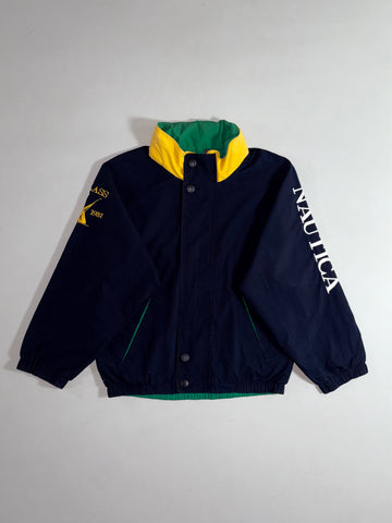 Nautica 1937 Sailing Reversible Jacket – Navy/Green/Yellow (S)