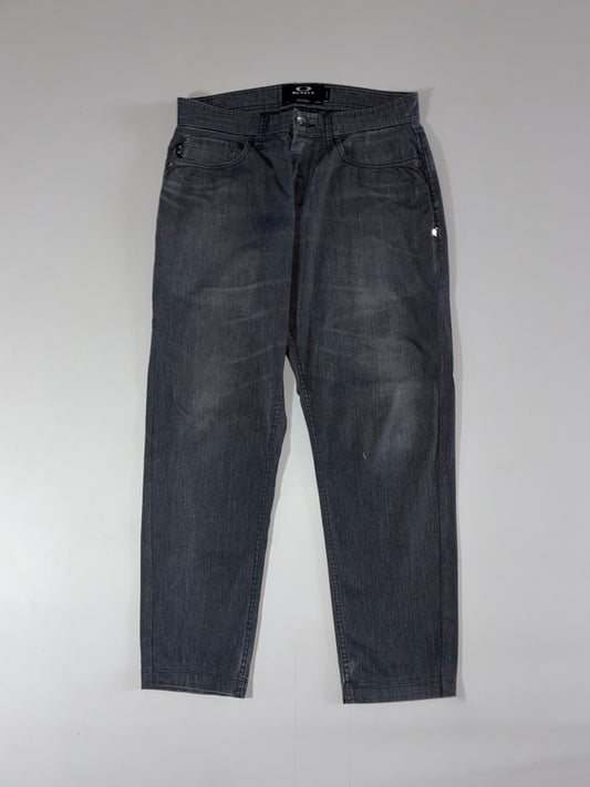 Oakley Slim Fit Faded Grey Denim Jeans (W:33) (L:38)