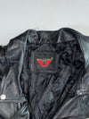 Euro Stars Black Leather Biker Jacket (Xl)