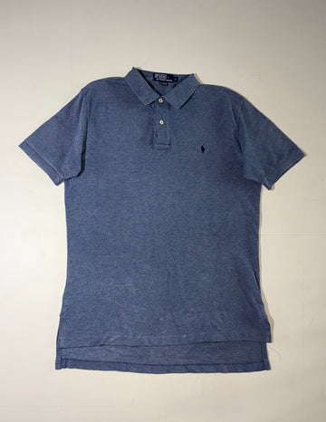 Polo Ralph Lauren Classic Pony Logo Blue Piqué Polo Shirt (XL)