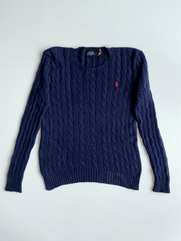 Polo Ralph Lauren Cable Knit Sweater – Navy (S)