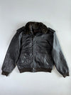 Super Premium Original  (Detechable Collar) Shearling Leather Jacket (Xl)