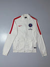 Nike PSG Paris Saint-Germain Fly Emirates Track Jacket – White/Red, (S)
