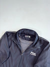 Vintage FILA International Navy Track Jacket – Logo Taped Sleeves, Mesh Lined (2XL)
