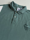 Vintage Adidas Green Colour Block Oversized Polo TShirt (3XL)