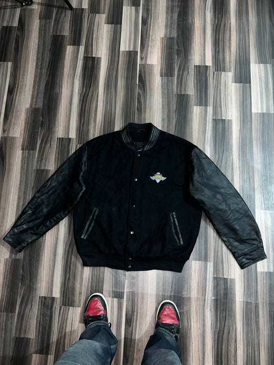 zUltra Premium Leather Varsity Jacket (L/XL)