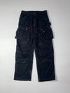Carhartt Double Knee Carpenter Pants – Faded Black Baggy Workwear (W:33) (L:43)