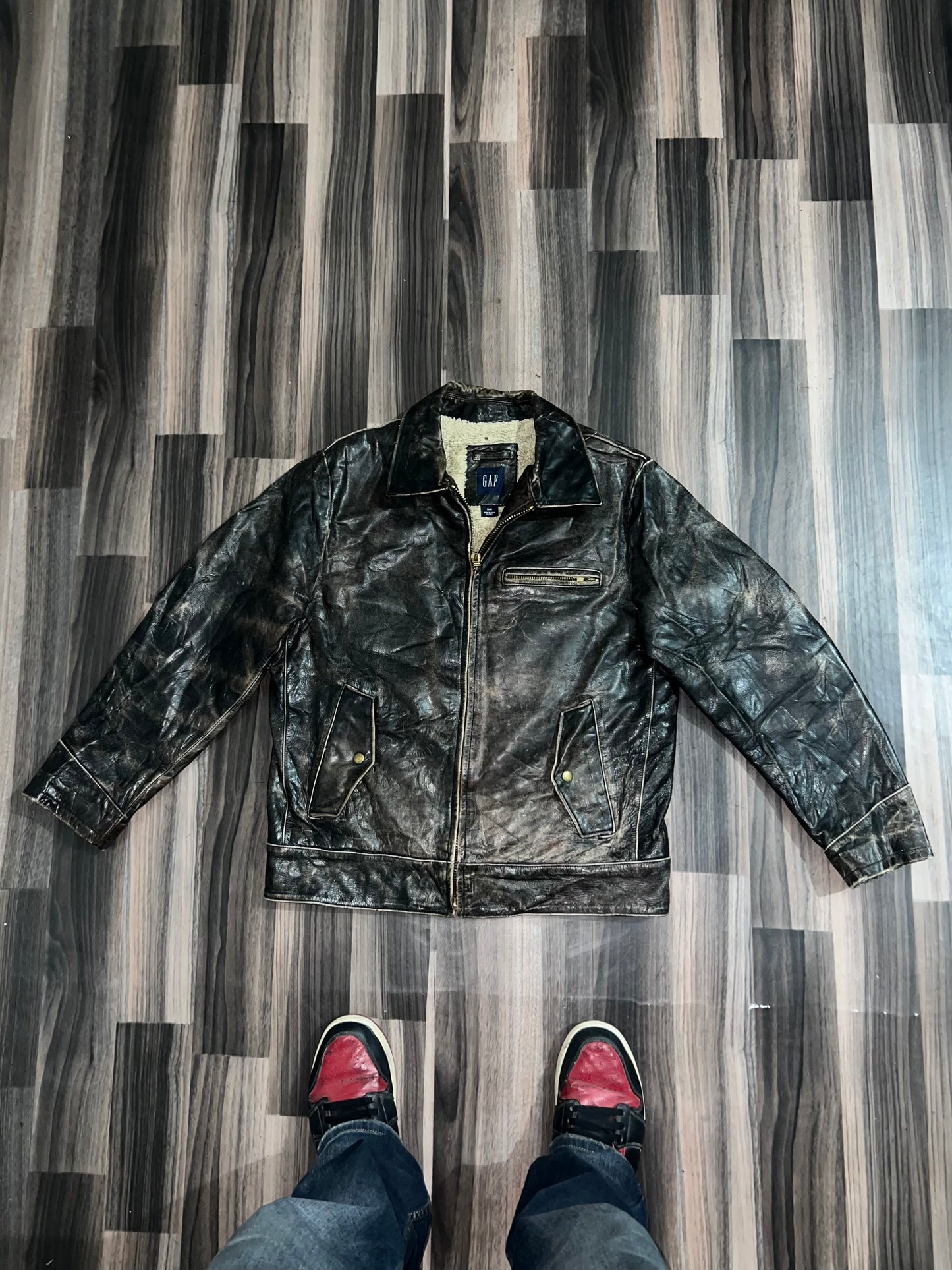 ZGAP ORIGINAL Leather Jacket (RARE) (L/XL)