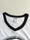 Athletic Knit Skull Hockey Jersey – White Black Grey Oversized (3XL)
