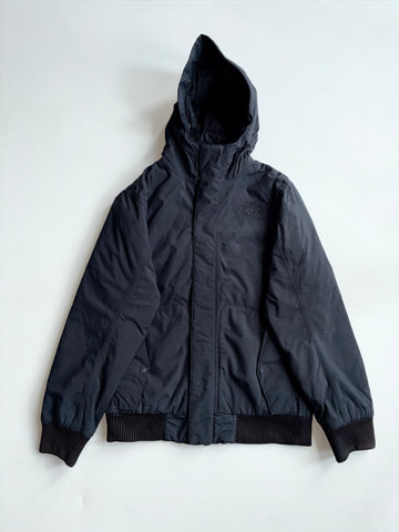 Vintage The North Face Black Hooded Bomber Jacket (L)