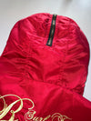 Y2K Banana Seven Red Hooded Bomber Jacket Embroidered (M/L)