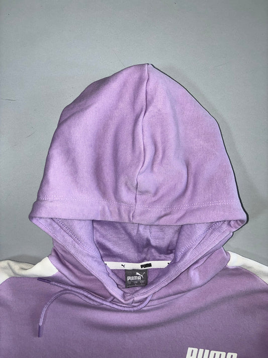 Puma T7 Contrast Sleeve Hoodie Lilac Purple (M)