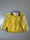 Reebok Vintage Windbreaker  Mustard Yellow Retro Stripe Trim (2XL/3XL)