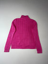 Lauren Ralph Lauren | Pink Cable Knit Full Zip Sweater Women’s  | (S)