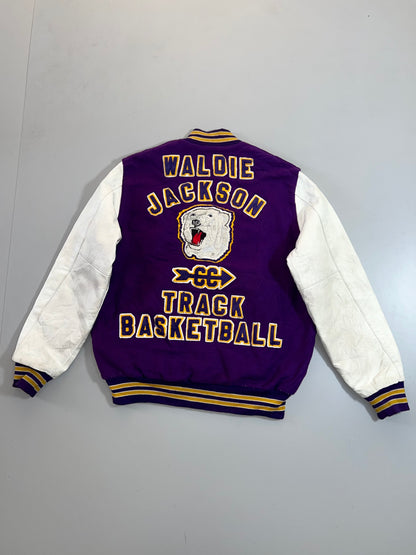 !                                                                                            Super Premium Varsity Jacket Leather Sleeves (XL) (RARE)