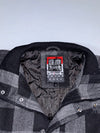 Big Train Daruma Wafuu Buffalo Plaid Wool Bomber Jacket – Grey/Black, Size (M)