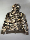 Vintage Y2K Jeep Autumn Leaf Camo Zip-Up Hoodie (L)