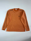 Vintage Nike Orange Ribbed “Sports” Taped Long Sleeve Shirt  (M)