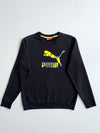 Puma Black & Yellow Big Logo Crewneck Sweatshirt | Size (S)