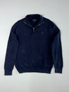 Polo Ralph Lauren Pima Cotton Quarter Zip Textured Knit Sweater –(S)