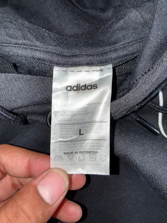 Adidas “Quality Workmanship” Graphic Pullover Hoodie (L)