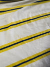 Tommy Hilfiger White & Yellow Striped Polo T-Shirt (L/XL)