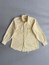 Lacoste Collection by Izod | Corduroy Button-Up Shirt | Pale Yellow (L)