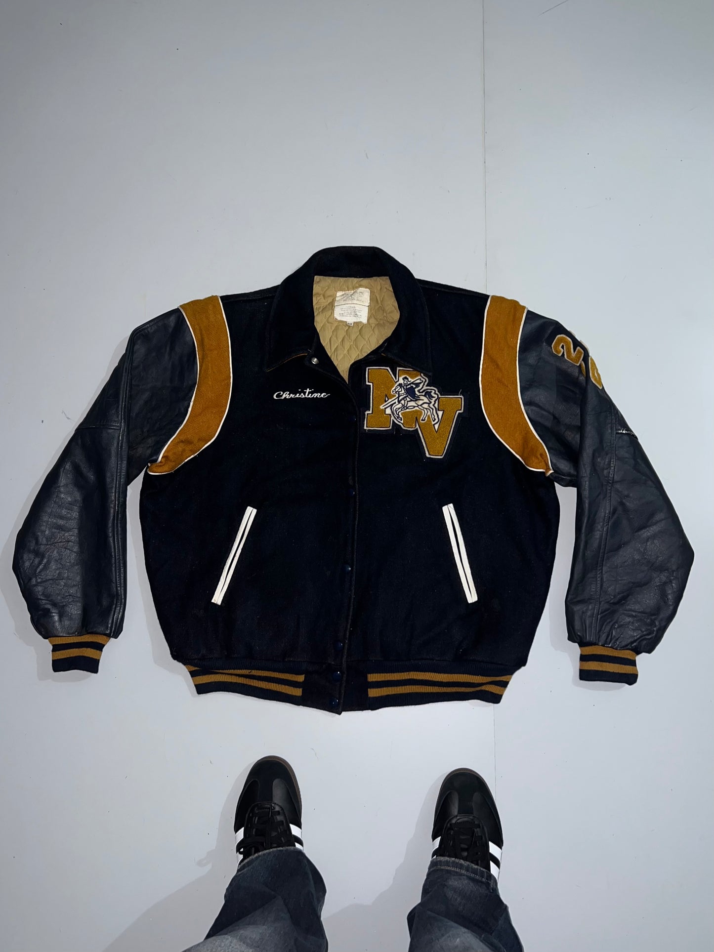 ZSuper Premium Original Varsity Jacket (Leather sleeve) (XL/2XL)