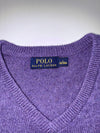 Polo Ralph Lauren Purple V-Neck Sweater (XL)
