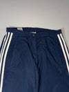 Y2K Adidas Navy 3-Stripe Nylon Track Pants – Mesh Lined (W:30) (L:40)