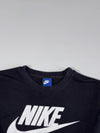 Nike Sportswear Big Swoosh Logo Crewneck Sweatshirt — Black / White (S)