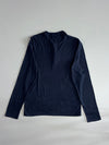 Abercrombie & Fitch Henley Long Sleeve T-Shirt – Navy (L)