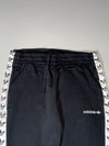 Adidas Originals | Black Trefoil Taped Side Stripe Joggers | (W:33) (L:40)