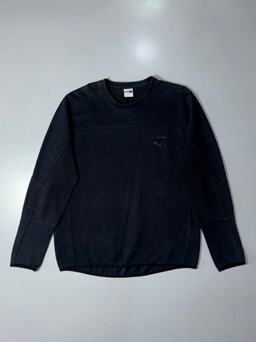 Puma Colorblock Panel Crewneck Sweatshirt – Black,(L/XL)