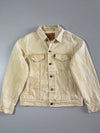 Levi's Premium Cream Overdyed Denim Trucker Jacket  (S/M)