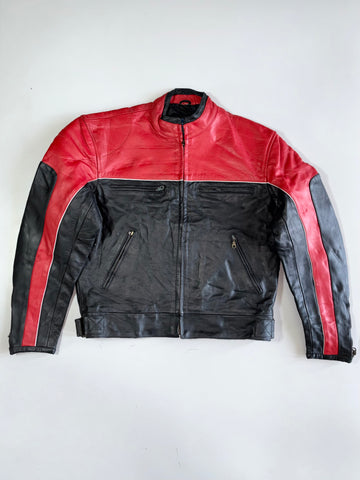 Vintage Premium Original Pure Leather Racing Jacket (L)