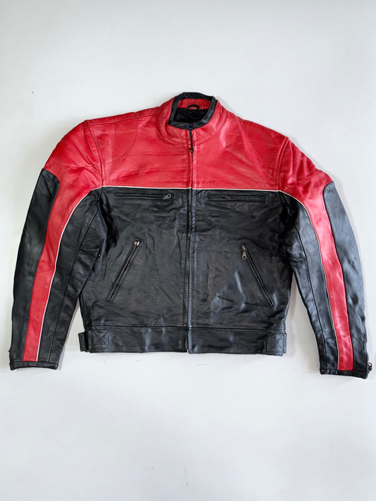 Vintage Premium Original Pure Leather Racing Jacket (L)