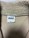 Jeep Cream Sherpa Fleece Zip Jacket  (S)