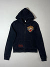 Vintage Ed Hardy Black Tiger Rhinestone Zip-Up Hoodie Women’s (S)