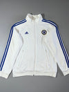 Adidas Chelsea FC 3-Stripe Track Jacket  White Royal Blue (S/M)