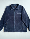 Vintage Dickies Navy Blue Fleece Zip-Up Jacket (L)