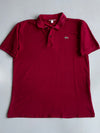 Lacoste Classic Fit Pique Polo – Burgundy (L)