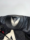 Dainese Black Leather Armoured Moto Racing Jacket Padded W/Back Hump (M)