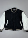 Schott NYC USA Varsity Jacket Black White Leather Sleeves (XL/2XL)