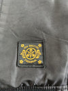 Jizo-Bosatsu Black Camo Sleeve Embroidered Hooded Bomber Jacket (M)