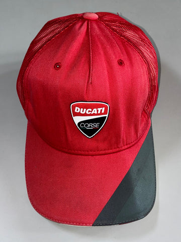 Ducati Corse x Alpinestarts Trucker Cap – Red Mesh (Adjustable)