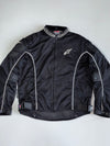 Alpinestars Original Black Mesh Motorcycle Racing Jacket (PADDED) (XL)