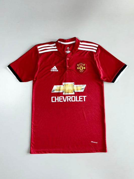 Adidas Manchester United Chevrolet Sponsor Pogba #6 Home Red Football Jersey (S)